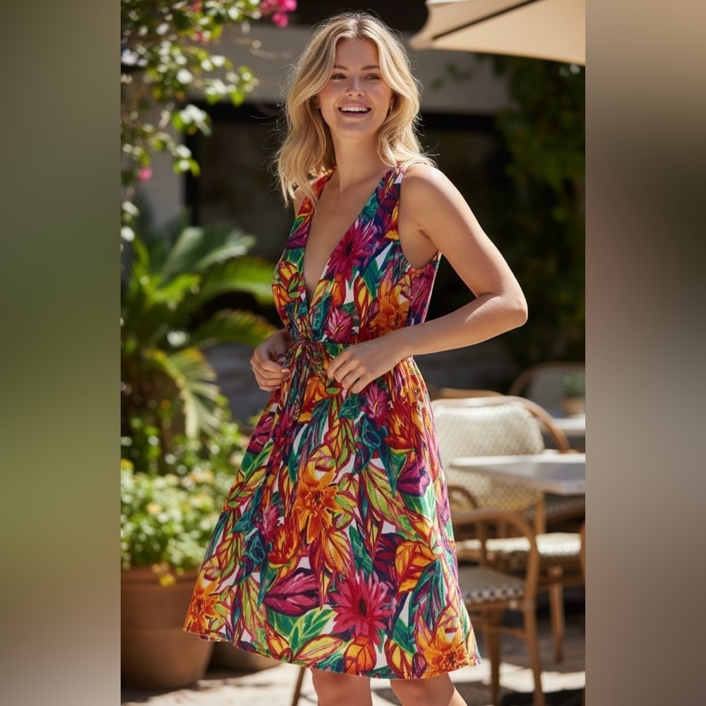 Lauren Ralph Lauren Multicolor Floral Summer Dress